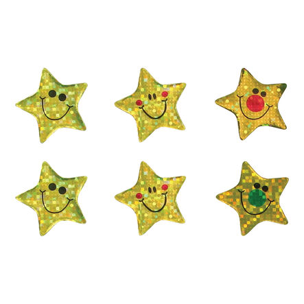 Sparkly Gold Star Praise Stickers 360pk  hi\-res