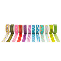 Printed Paper Craft Tapes 12pk  hi-res