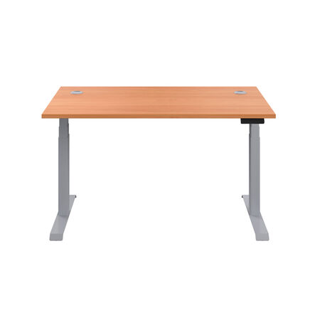 Height Adjustable Desk Beech  hi\-res