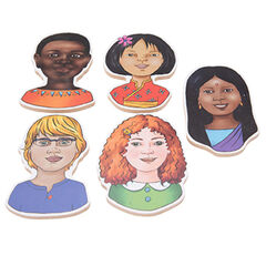 Wooden Multicultural Jigsaw Puzzle 5pcs  hi-res