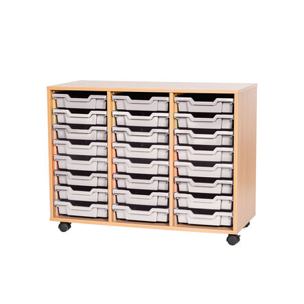Mobile Triple Tray Storage Unit 24 Trays  hi\-res