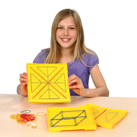 Double\-Sided Stackable Isometric Geoboard 8pk  hi\-res
