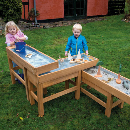 Outdoor Wooden Water and Sand Table with Pump  hi\-res