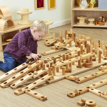 TTS Giant Wooden Stack \x26 Build Construction Blocks  hi\-res