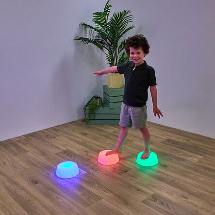 Light\-Up Sensory Stepping Stone 3pk  hi\-res