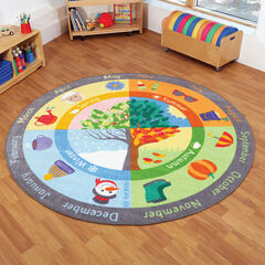 Exploring Seasons Circular Carpet 2m x 2m  hi-res
