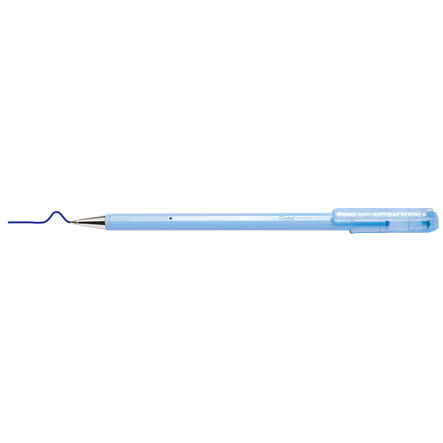 Pentel Anti Bacterial Ballpoint Pens 12pk Blue Blue hi\-res