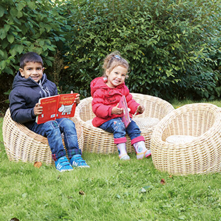 Three Piece Wicker Sofa and Chairs Set  hi\-res