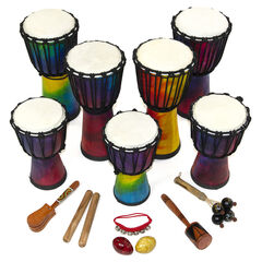 Djembe Drums and Shakers pack  hi-res