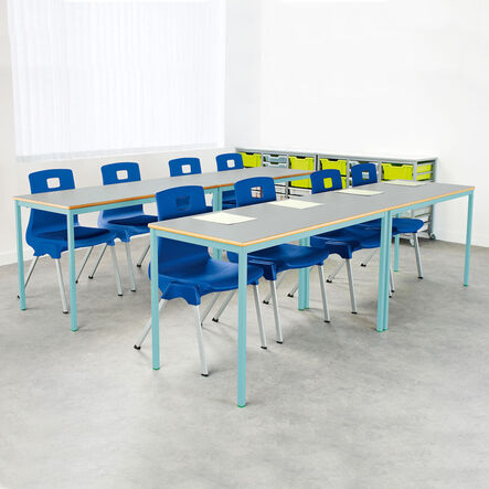 Welded Colour Frame Table 120x60cm  hi\-res