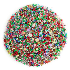 3kg Box Of Assorted Plastic Beads   hi-res