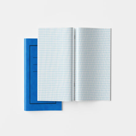 8\'\'x 4\'\' Exercise Book 10mm Squares Blue 32pg 50pk  hi\-res