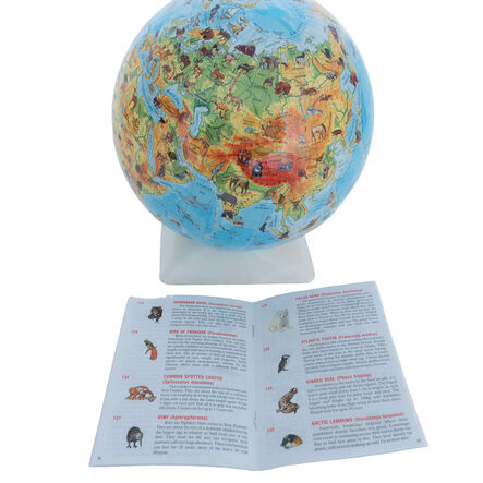 Physical Animal Discovery Globe with Booklet 23cm  hi\-res