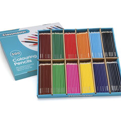 Stockroom Box Colouring Pencils Assorted 500pk  hi-res