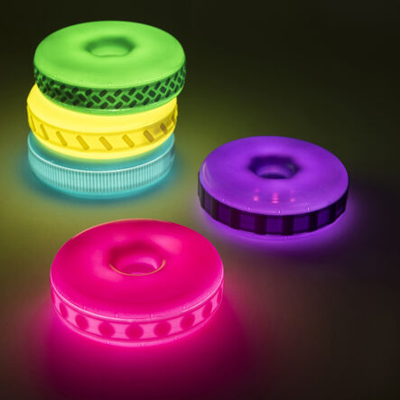 TTS Sensory Stacking Glow \x26 Texture Discs 5pk  hi\-res