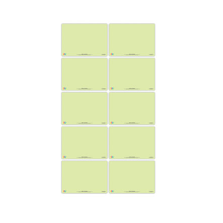 Tinted Flexi Wipe Board Green 10pk  hi\-res