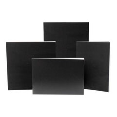 TTS Black Laminated Cover Sketchbooks 140gsm 25pk  hi-res