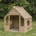 Outdoor Wooden Playhouse Shelter with Table \x26 Benches  hi\-res