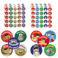French Motivation Reward Stickers 750pk  hi-res
