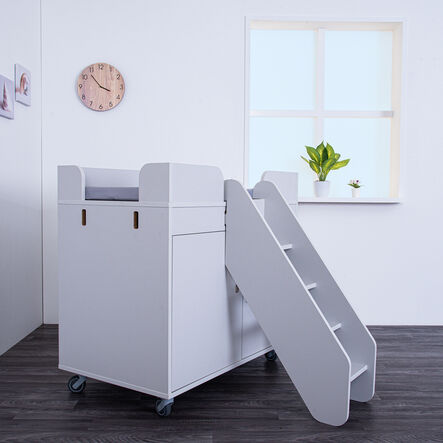 TTS Walk Up Changing Unit Pale Grey \x26 Antibac Mat   hi\-res