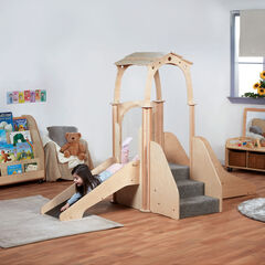 Play Pod Kinder Gym With Roof H1535 x W1940 x D1520mm  hi-res