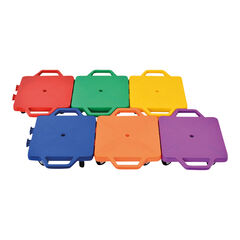 Interlocking Playground Push Along Scooters 6pk  hi-res