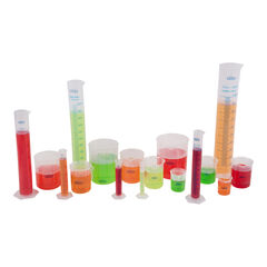 Plastic Measuring Beakers, Cylinders and Jugs Class Set 17pk  hi-res
