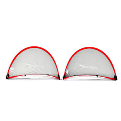 Precision Pop-Up Football Goals Pair 80 x 110cm  hi-res