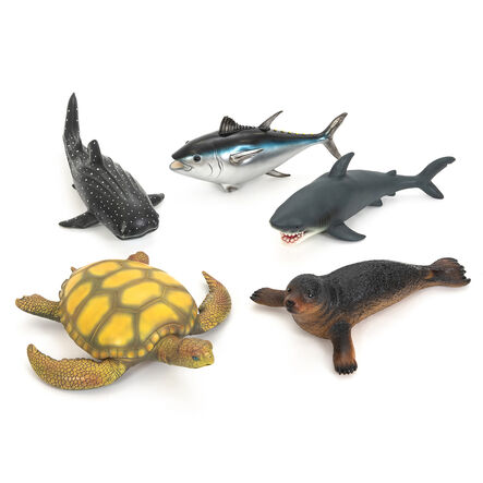 Jumbo Small World Sea Life Animals 5pk  hi\-res