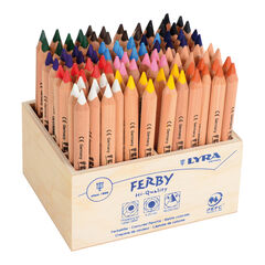 Lyra Ferby Triangular Colouring Pencils Assorted 96pk  hi-res