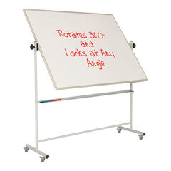 Mobile Rotating Magnetic Whiteboard  hi-res