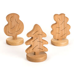 TTS Small World Chunky Wooden Trees 3pcs  hi-res