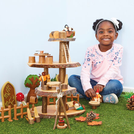 TTS Wooden Small World Rustic Tower  hi\-res