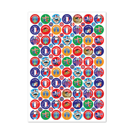 Assorted French Reward Stickers 3720pk  hi\-res