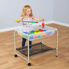 Folding Water Tray Stand with Shelf  hi-res