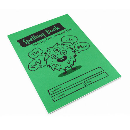 A5 Spelling Book Green 32pg 30pk  hi\-res