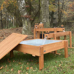 Outdoor Wooden Water Channelling with Tray  hi-res