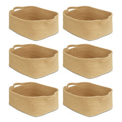 Shallow Rope Baskets Pack of 6  hi-res