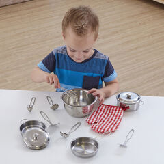 Role Play Stainless Steel Kitchenware Set 13pk  hi-res