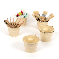 TTS Cream Metal Buckets 6pk  hi-res