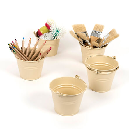 TTS Cream Metal Buckets 6pk  hi\-res