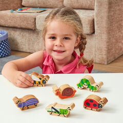 Natural Wooden Small World Insect Collection 6pcs  hi-res