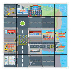 TTS Bee-Bot&reg; Transport and Industry Mat  hi-res
