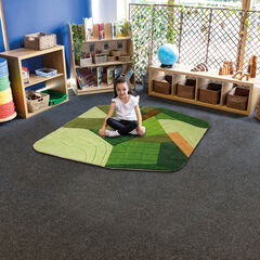 Aerial Landscape Super Deluxe Carved Carpet  hi-res