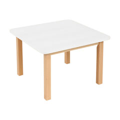 Essentials White Square Table  hi-res