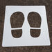 Social Distancing Playground Footprint Stencils 10pk  hi\-res