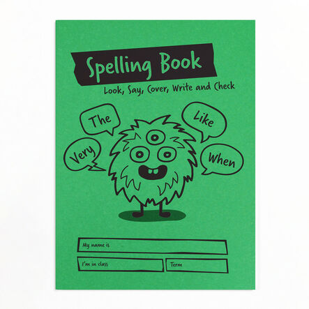 A5 Spelling Book Green 32pg 30pk  hi\-res
