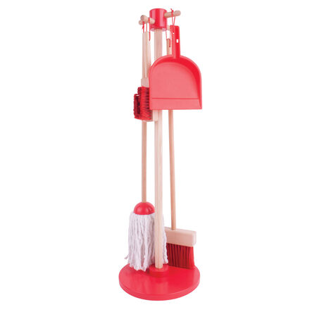 Wooden Cleaning Set with Stand 4pcs  hi\-res