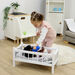 Role Play Doll Wooden White Cot Bed  hi\-res
