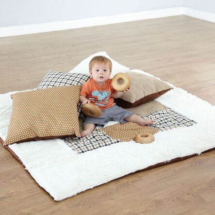 TTS Neutral Textured Baby Mat and Cushions Bundle Deal  hi\-res